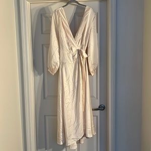 NEVER BEEN WORN silky blush maxi dress